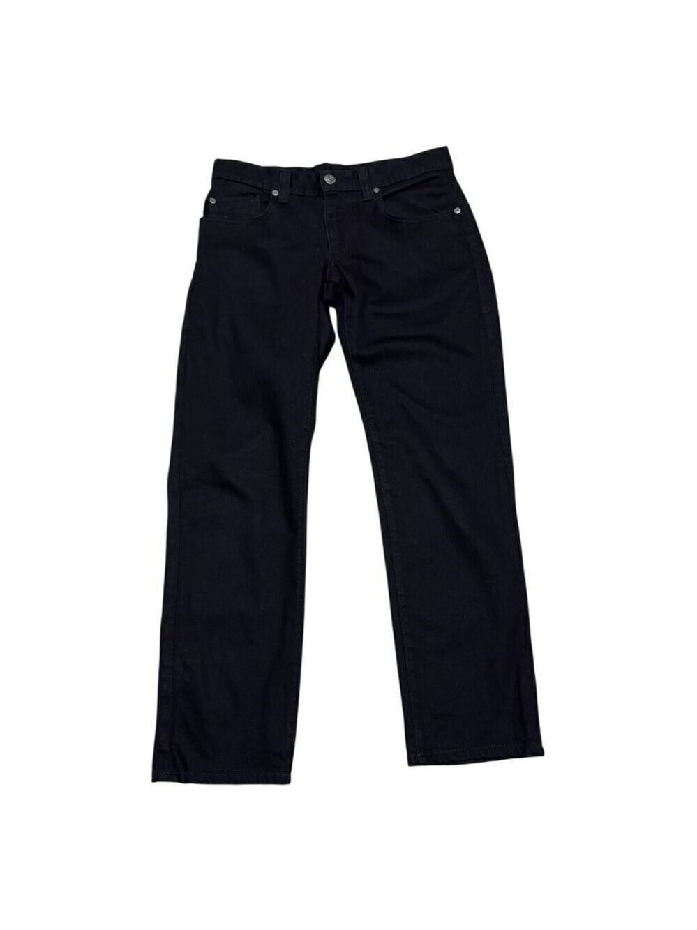 FIDELITY Luxury Designer Black SLIM JIM Casual Straight Denim Pants Jeans 29